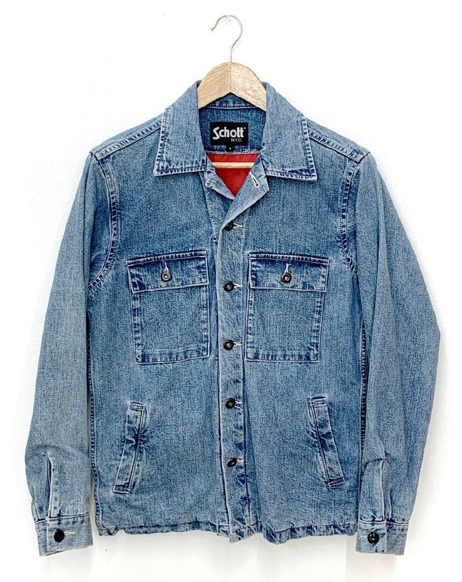 Schott N.Y.C. ショット デニムジャケット Sサイズ NewYork - 安心保証・業界最安値の販売 福助